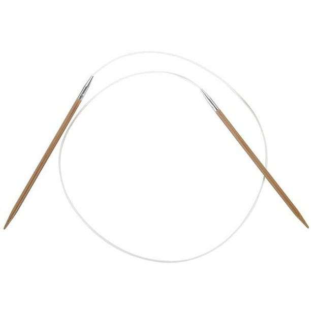 Bamboo Fixed Circular Knitting Needle Pin 32" 80cm Length 20mm Size SEAUATAU